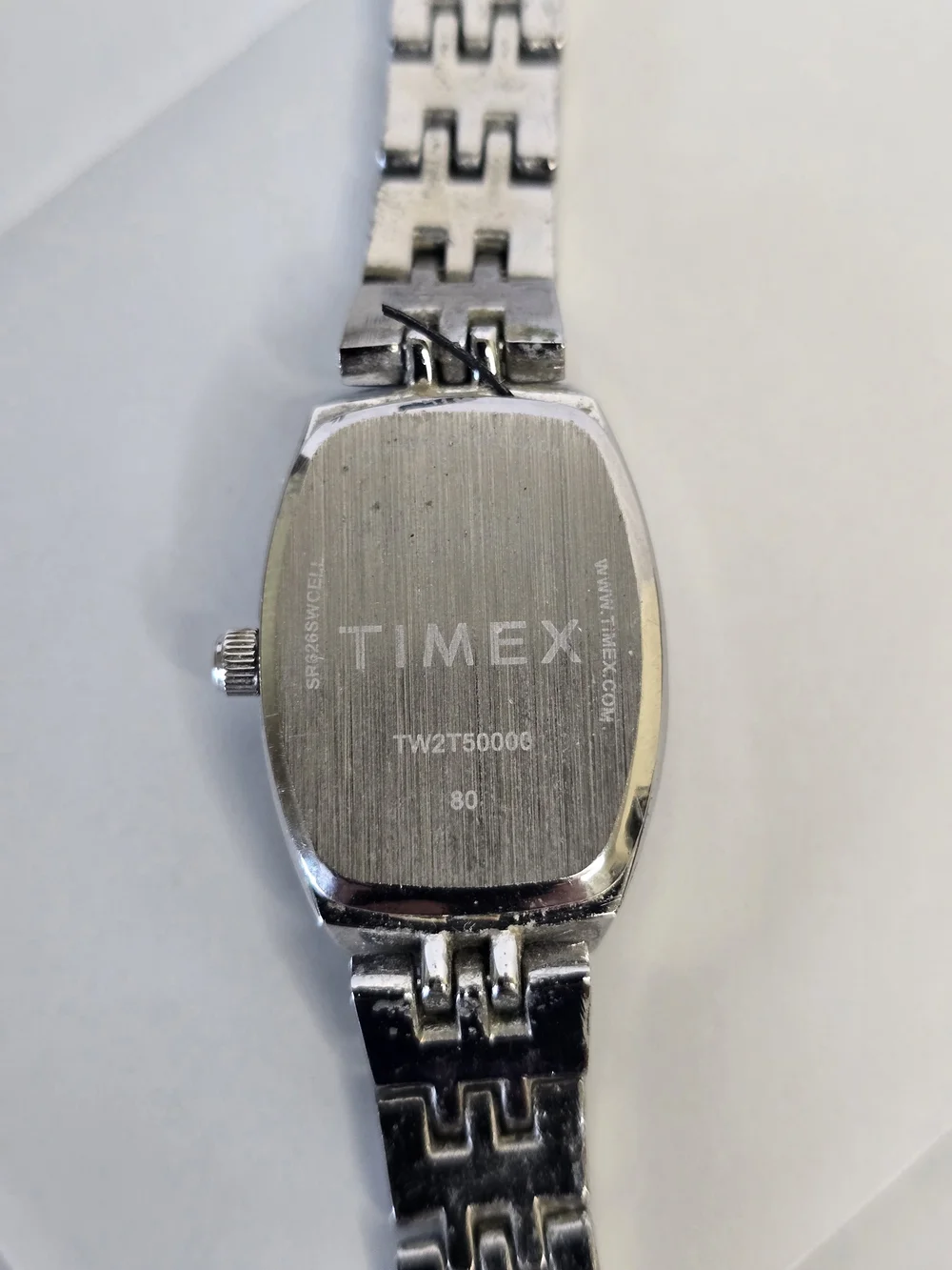 Timex Women's Black Dial Diamond Accent Stainless Steel Watch TW2T50000